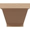Ekena Millwork 10"W x 20"D x 10"H Wide Burlington Rough Cedar Woodgrain TimberThane Corbel, Primed Tan CORUR10X20X10BURRCPR - alternate 2